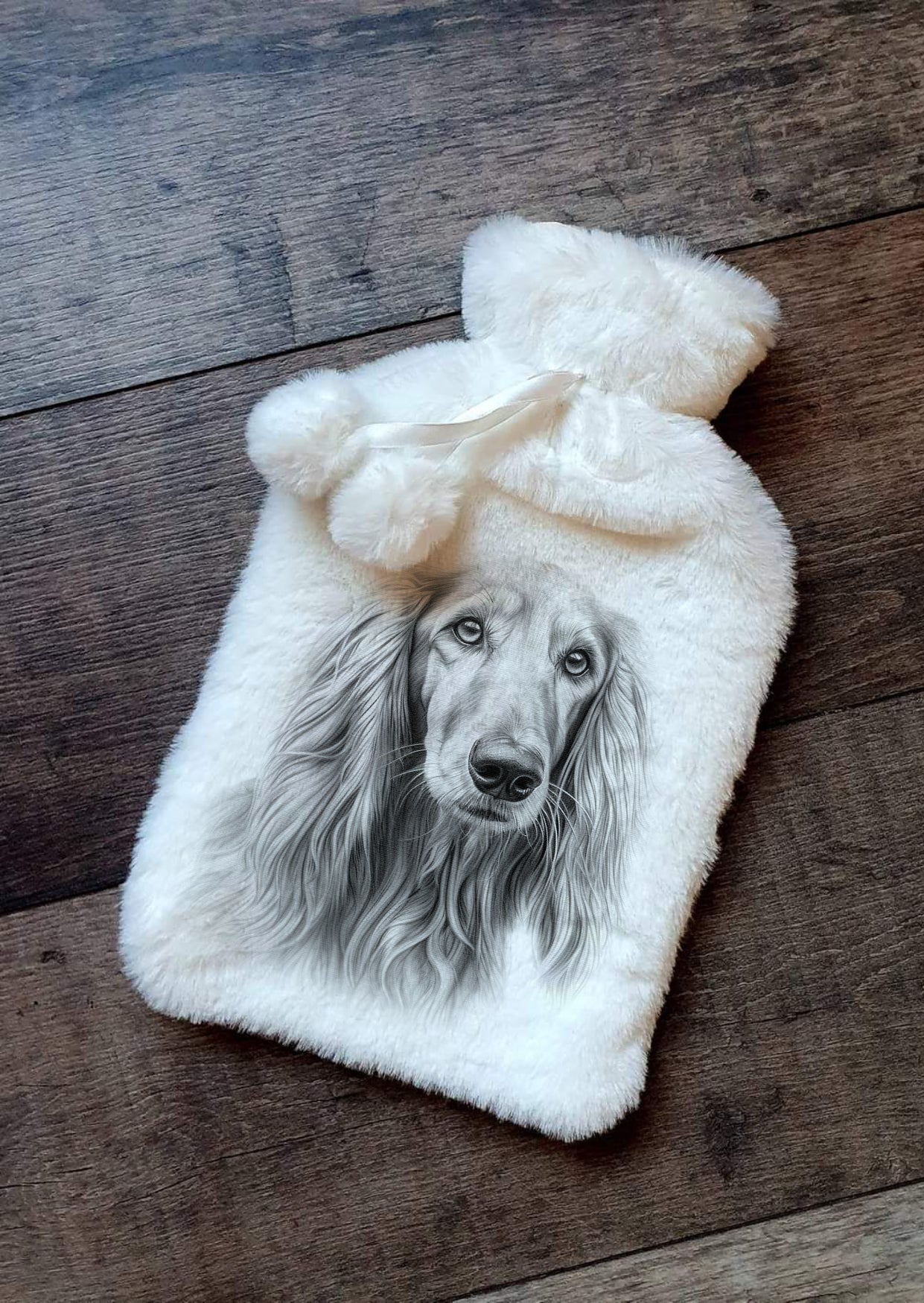 Afgan Hound Hot Water Bottle