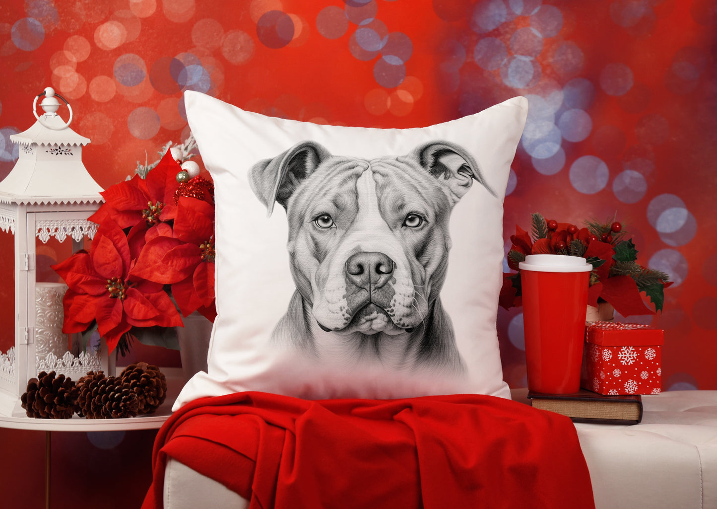 American Bulldog Cushion