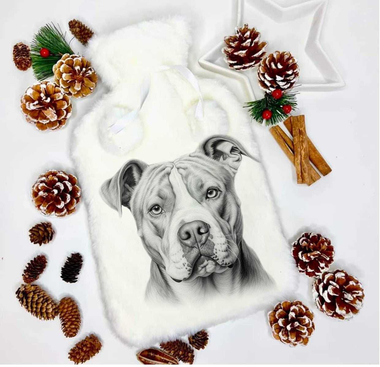 American Bulldog Hot Water Bottle
