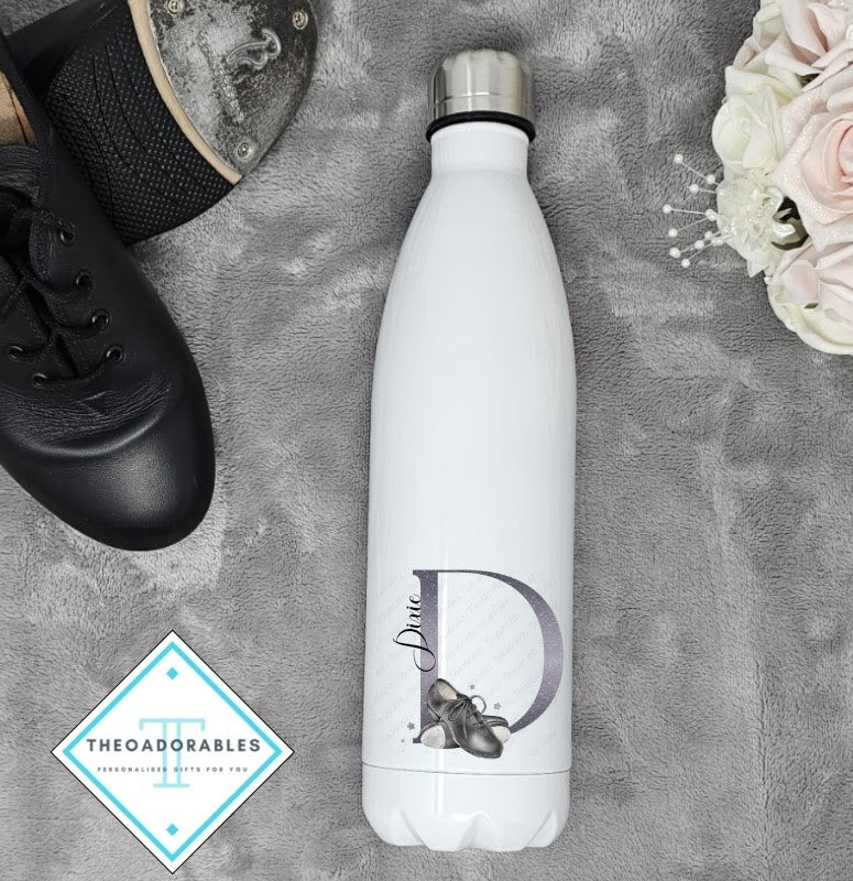 Dance Water Bottle With Tap Shoes and Name