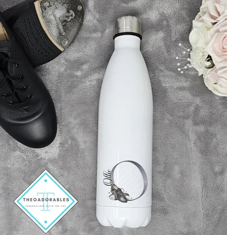 Dance Water Bottle With Tap Shoes and Name
