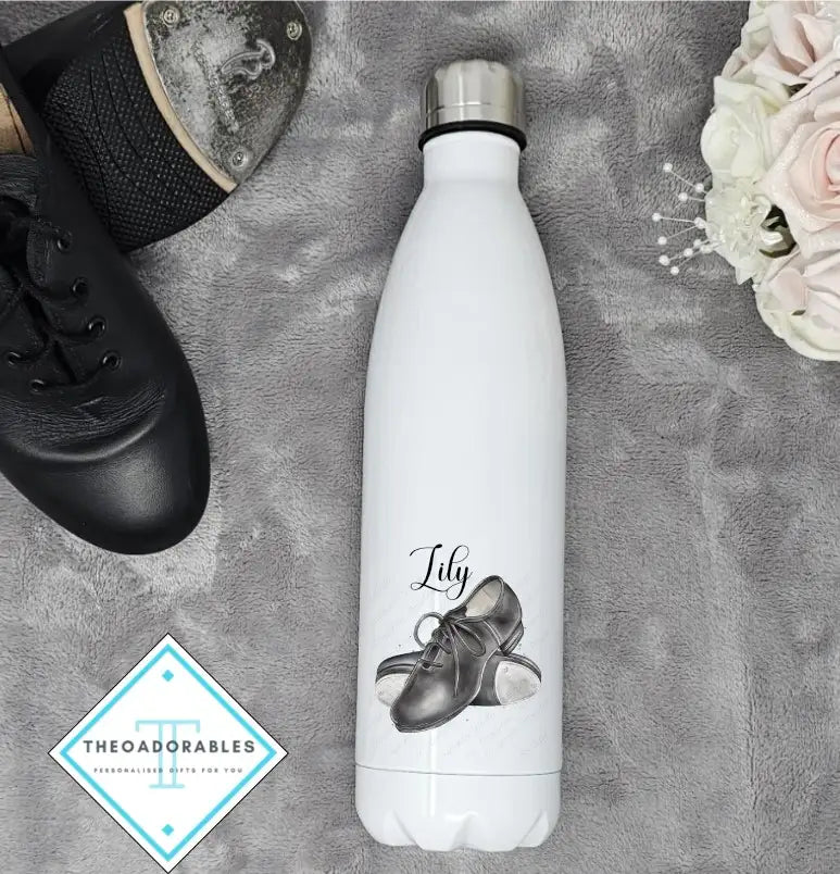 Custom Bottle with Tap Shoes And Name