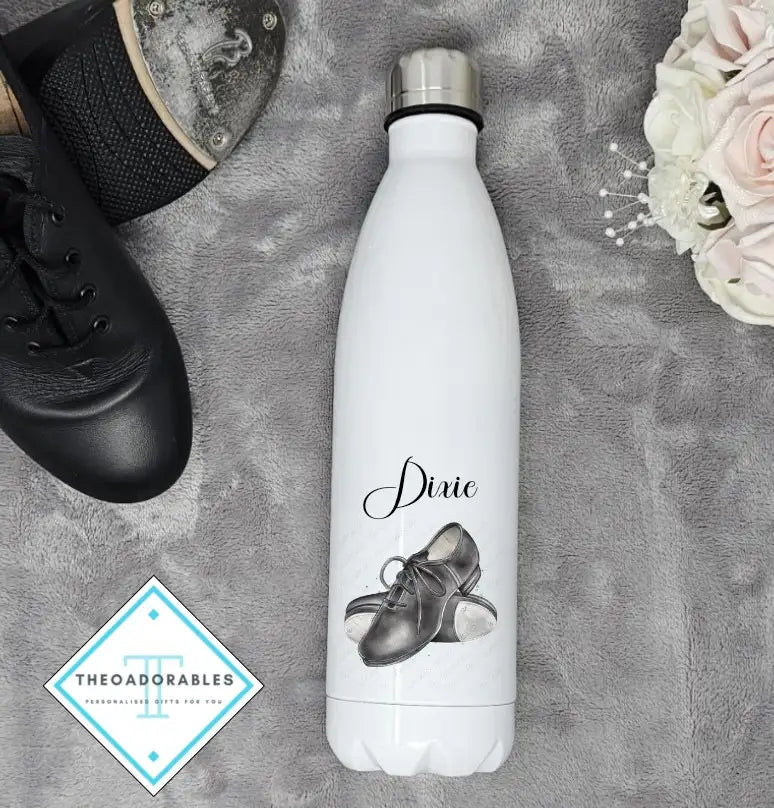 Custom Bottle with Tap Shoes And Name