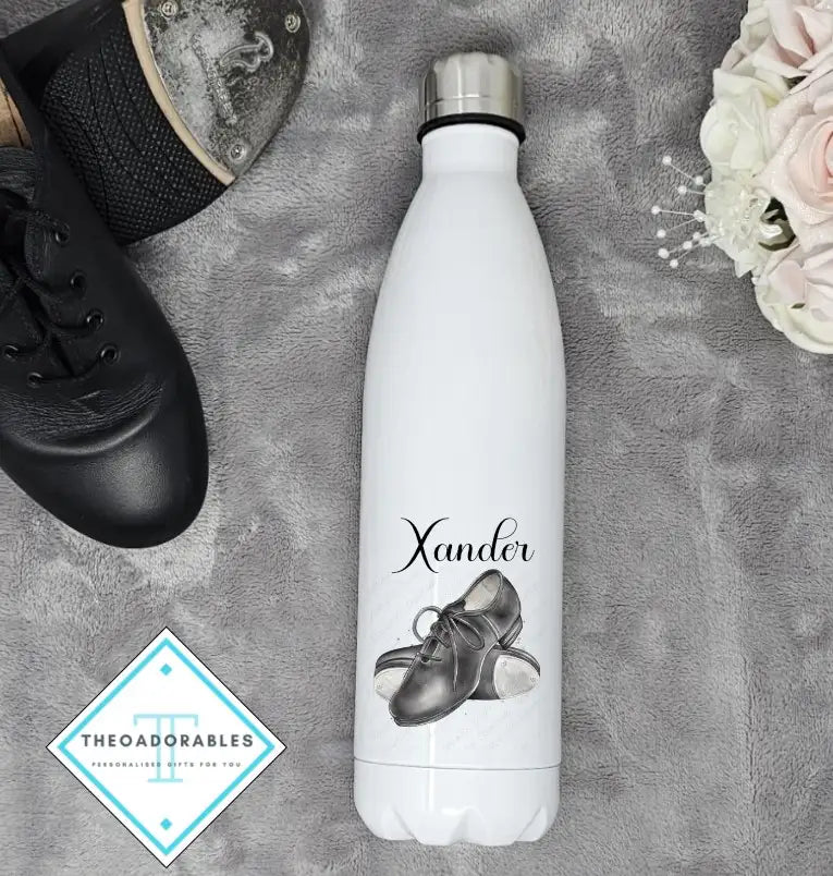 Custom Bottle with Tap Shoes And Name