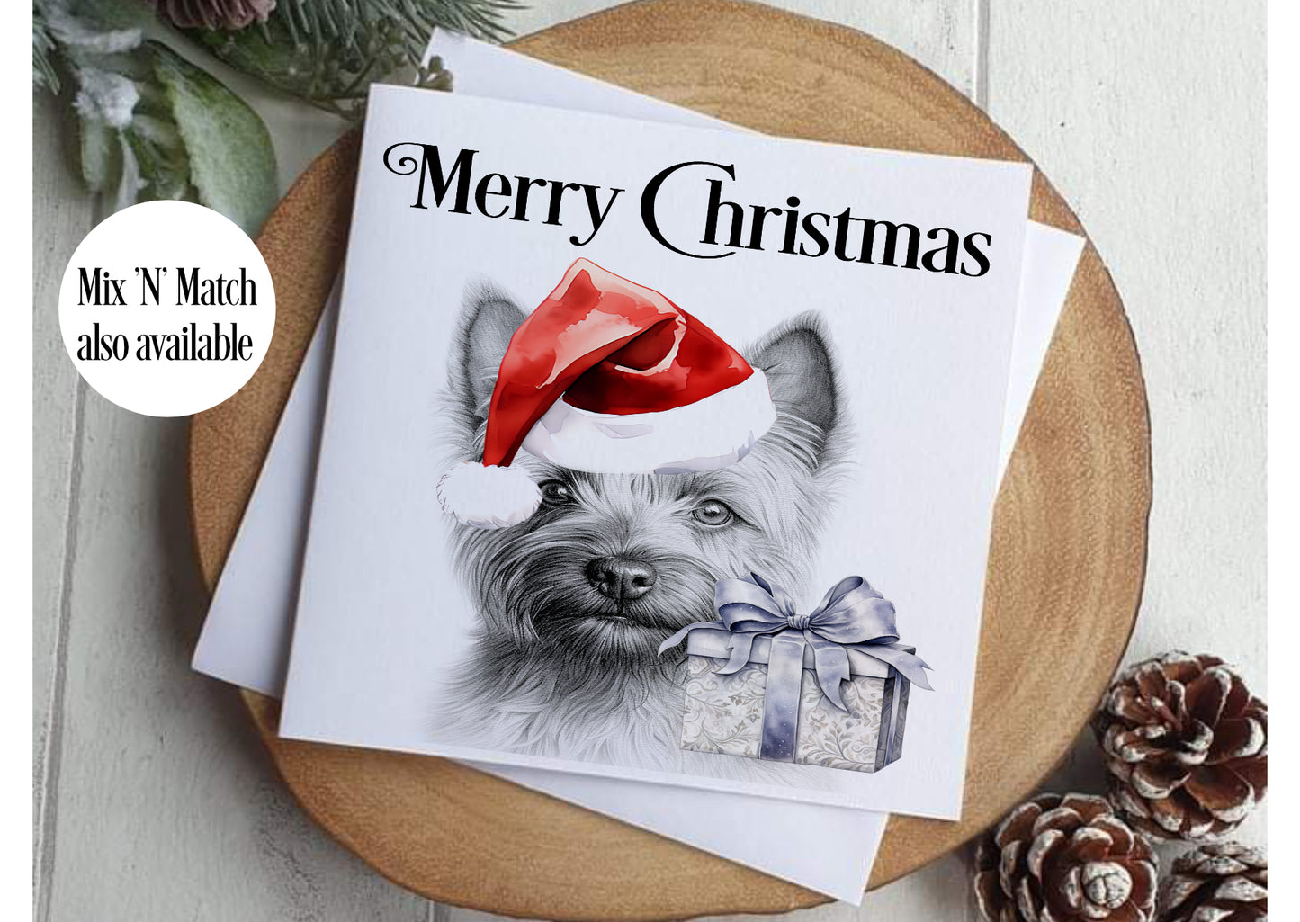 Cairn Terrier Christmas Card
