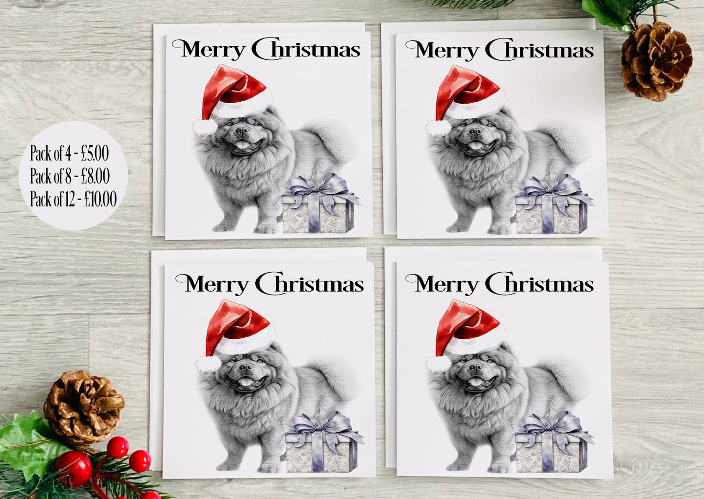 Chow Chow Christmas Card