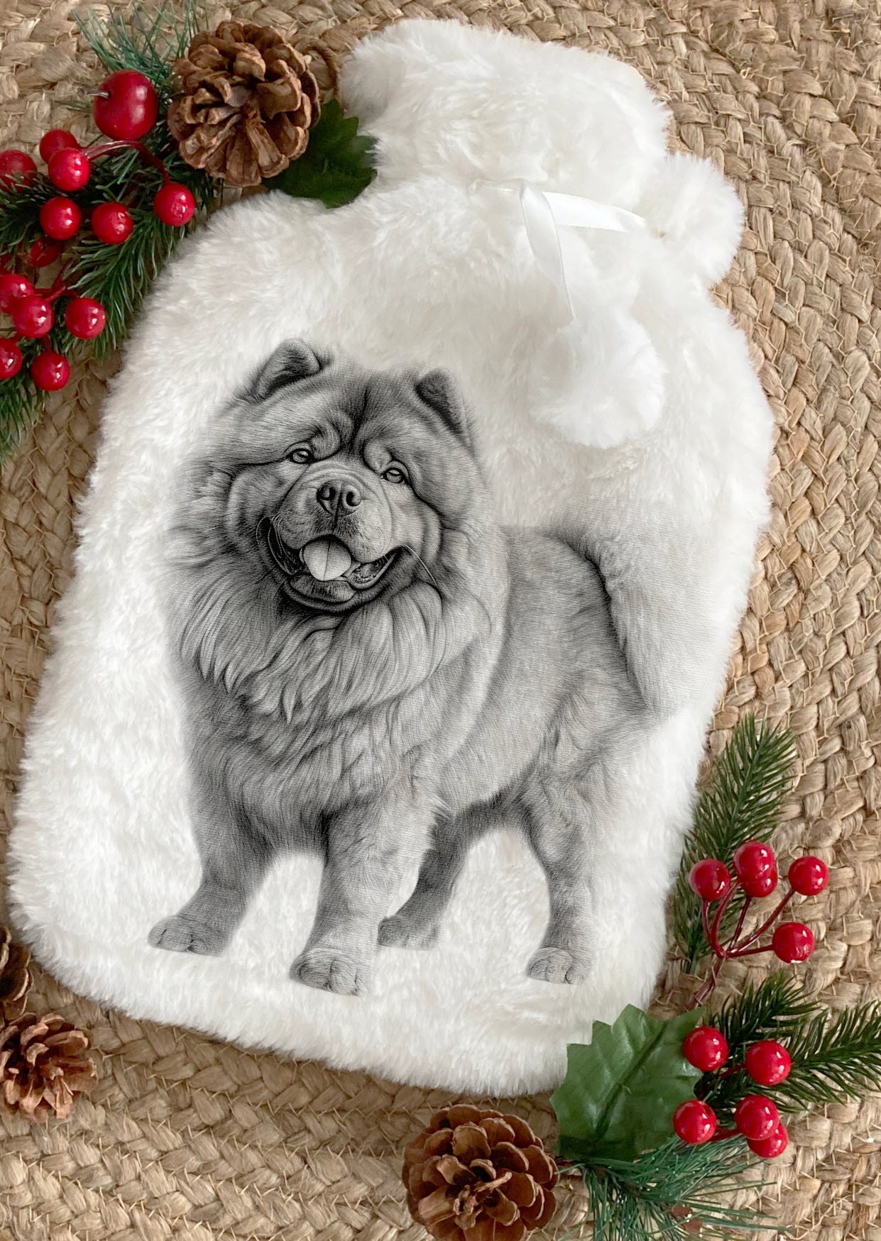 Chow Chow Hot Water Bottle