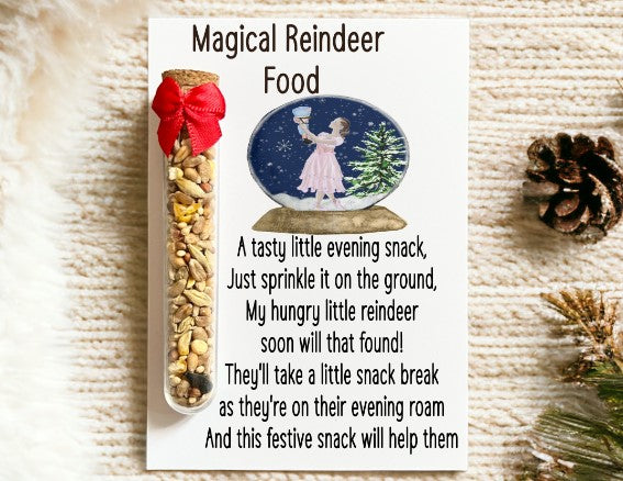 Magical Reindeer Food - Girl in a Globe