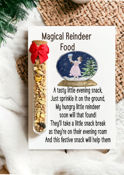 Magical Reindeer Food - Girl in a Globe