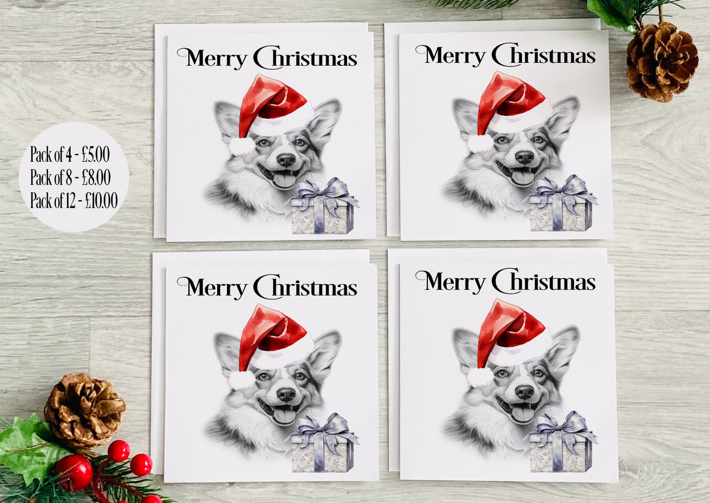 Corgi Christmas Card