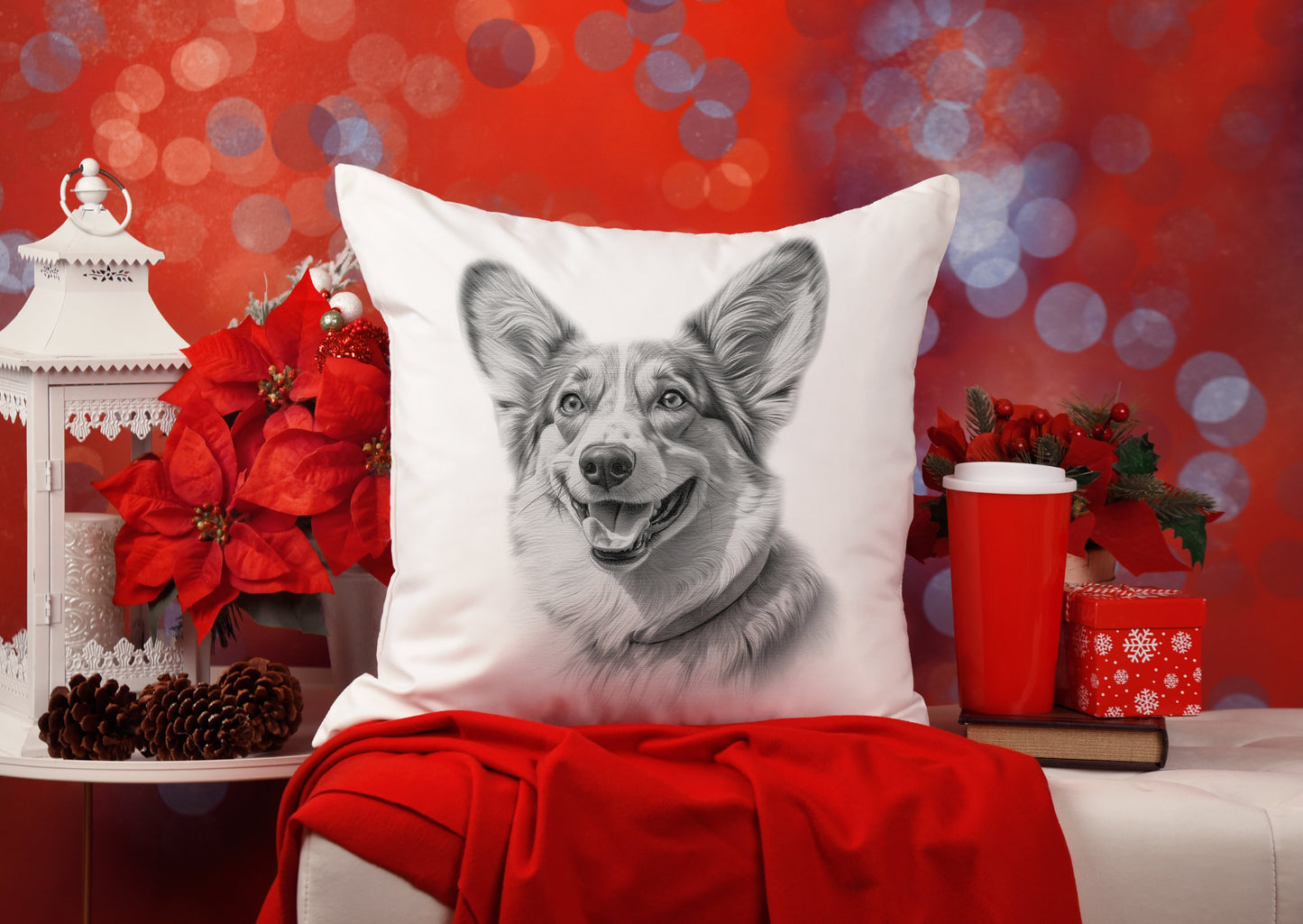 Corgi Cardigan Cushion