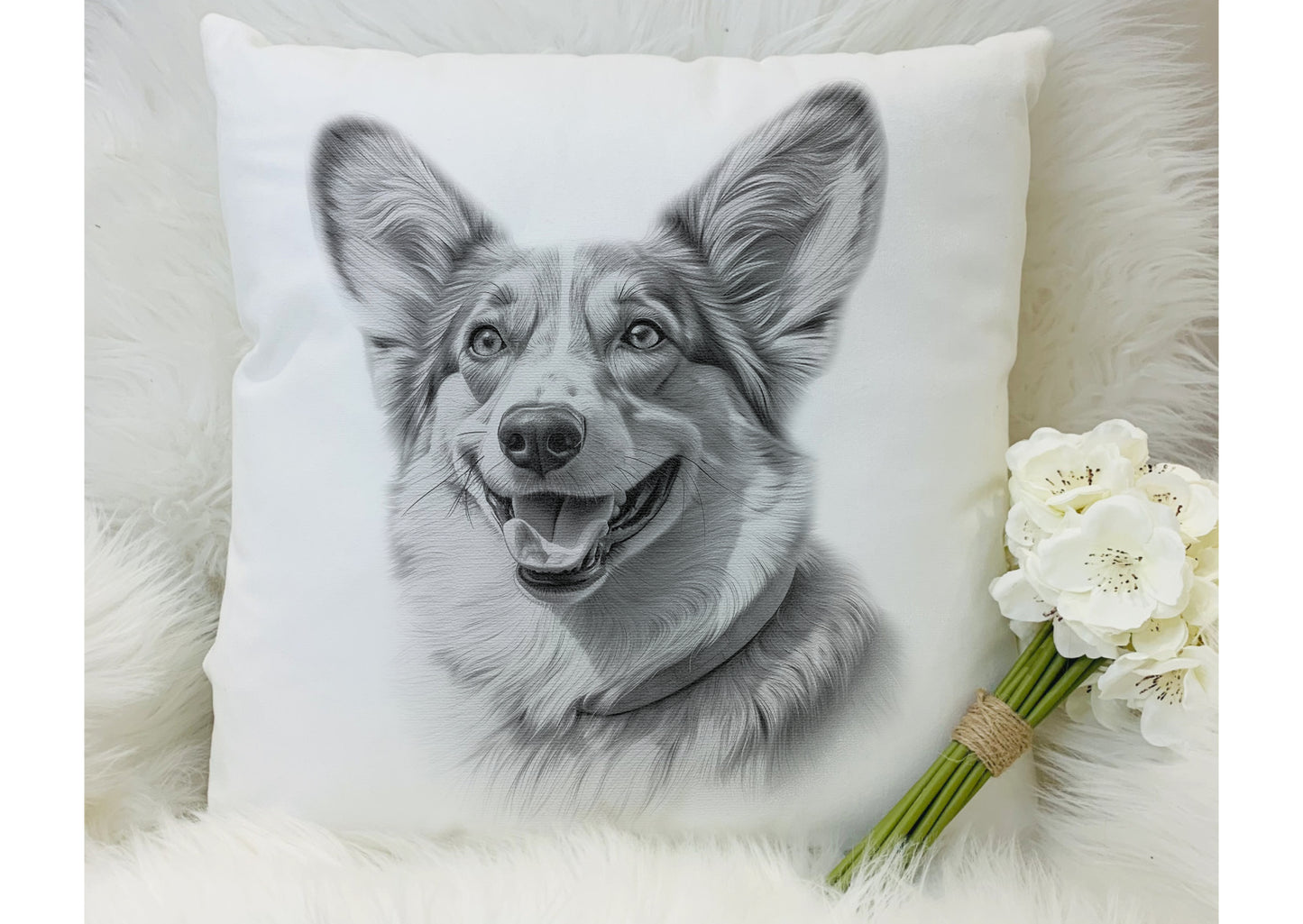 Corgi Cardigan Cushion