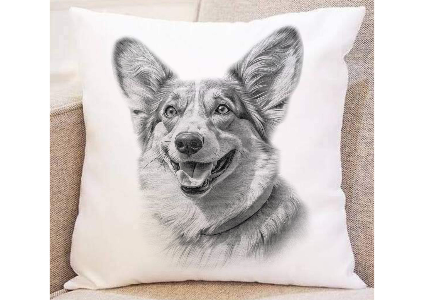 Corgi Cardigan Cushion