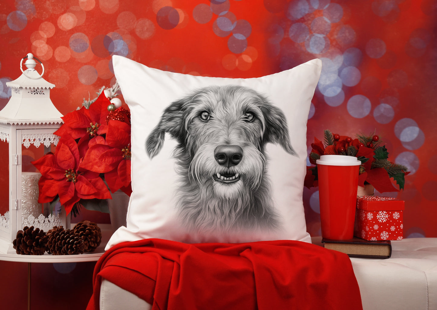Deerhound Cushion