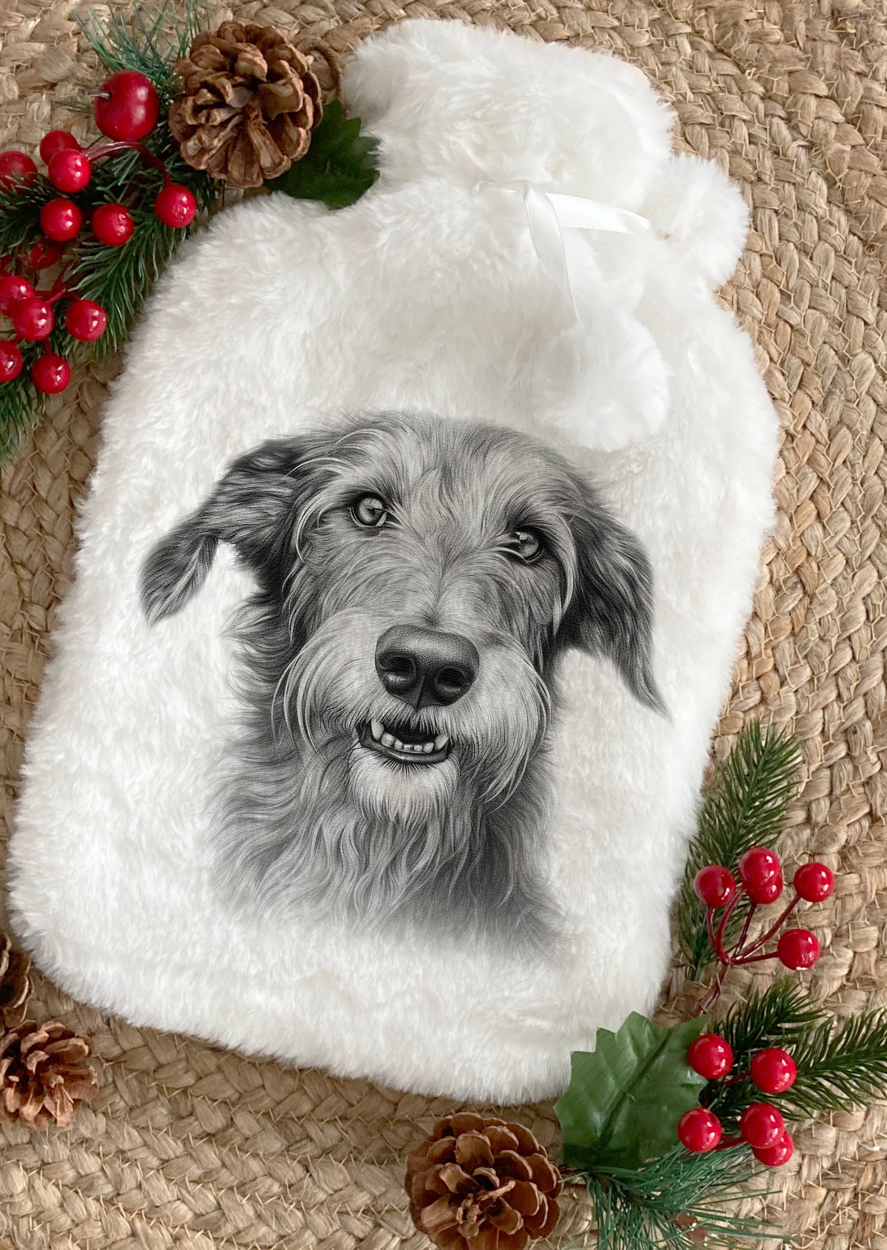 Deerhound Hot Water Bottle