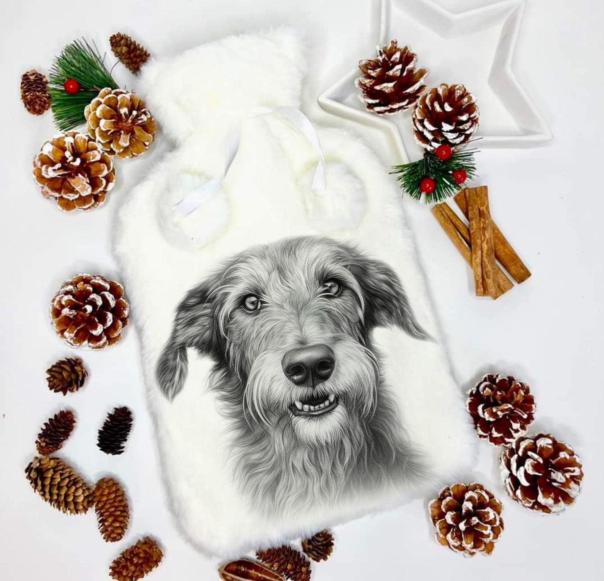 Deerhound Hot Water Bottle