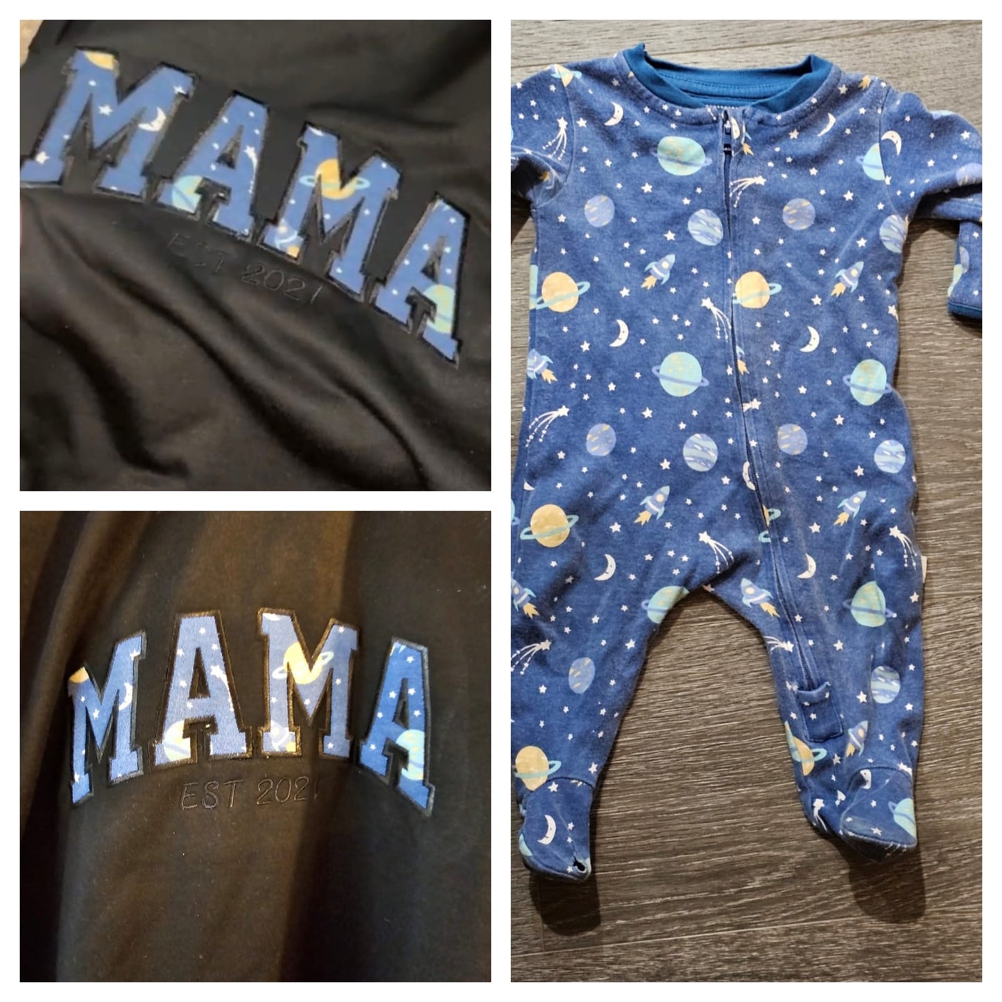 Personalised Mama Embroidered Baby Clothes Sweatshirt