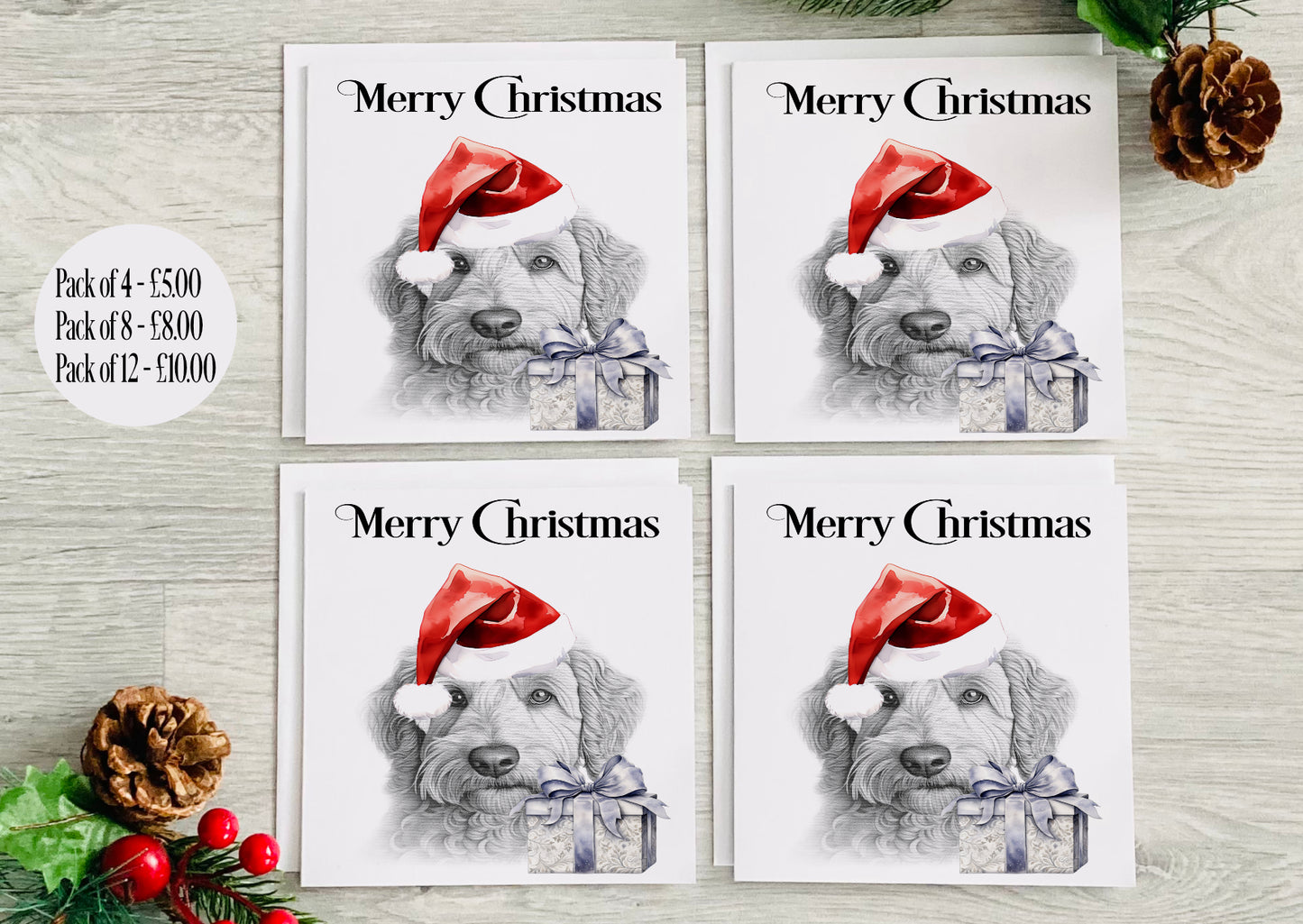 Labradoodle Christmas Card