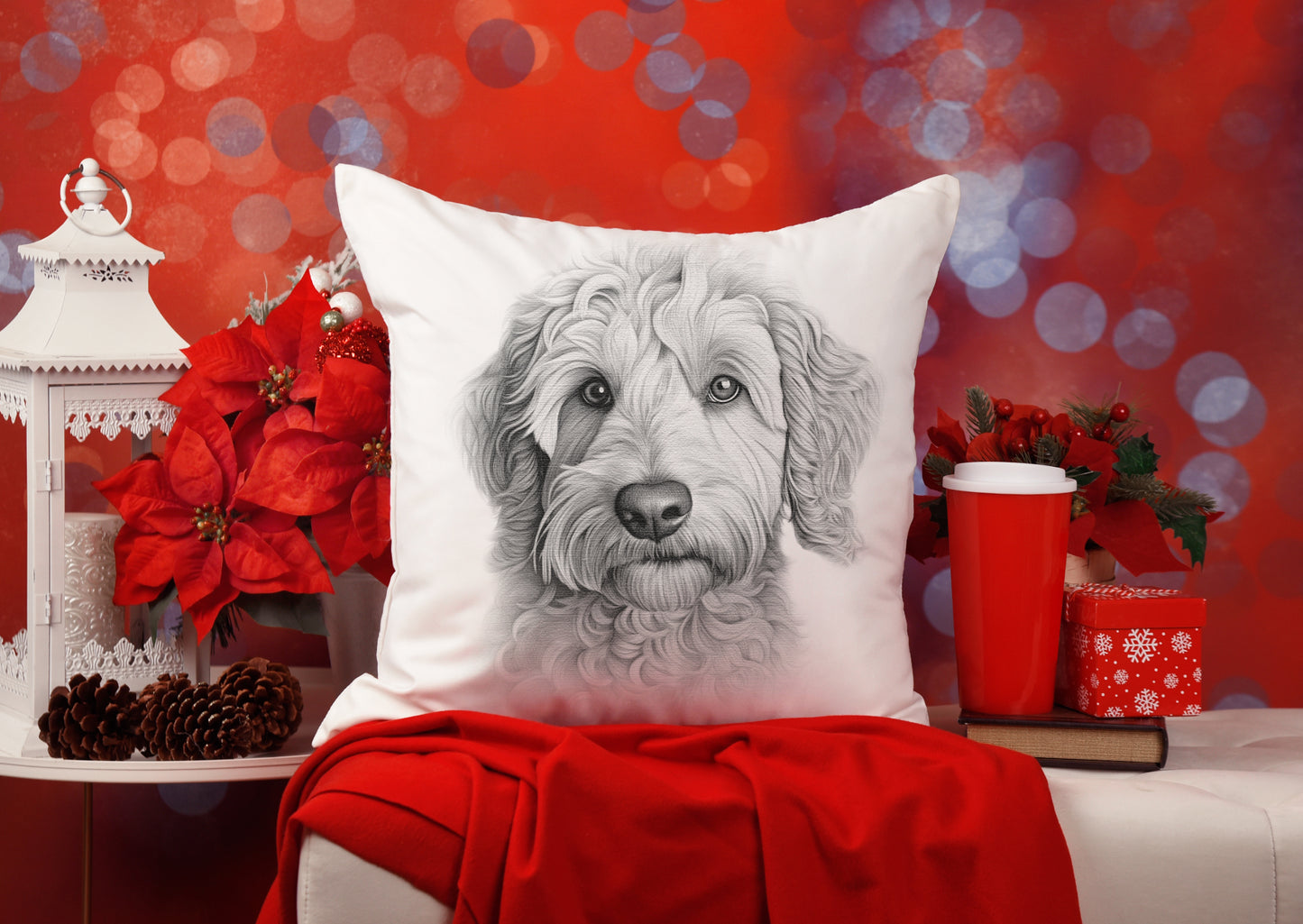 Labradoodle Cushion