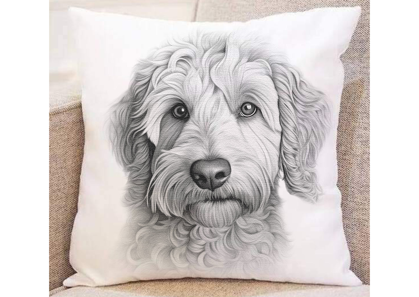 Labradoodle Cushion