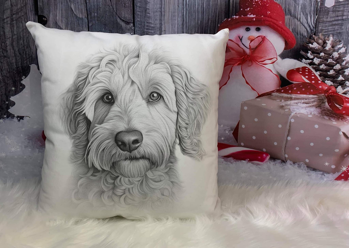 Labradoodle Cushion