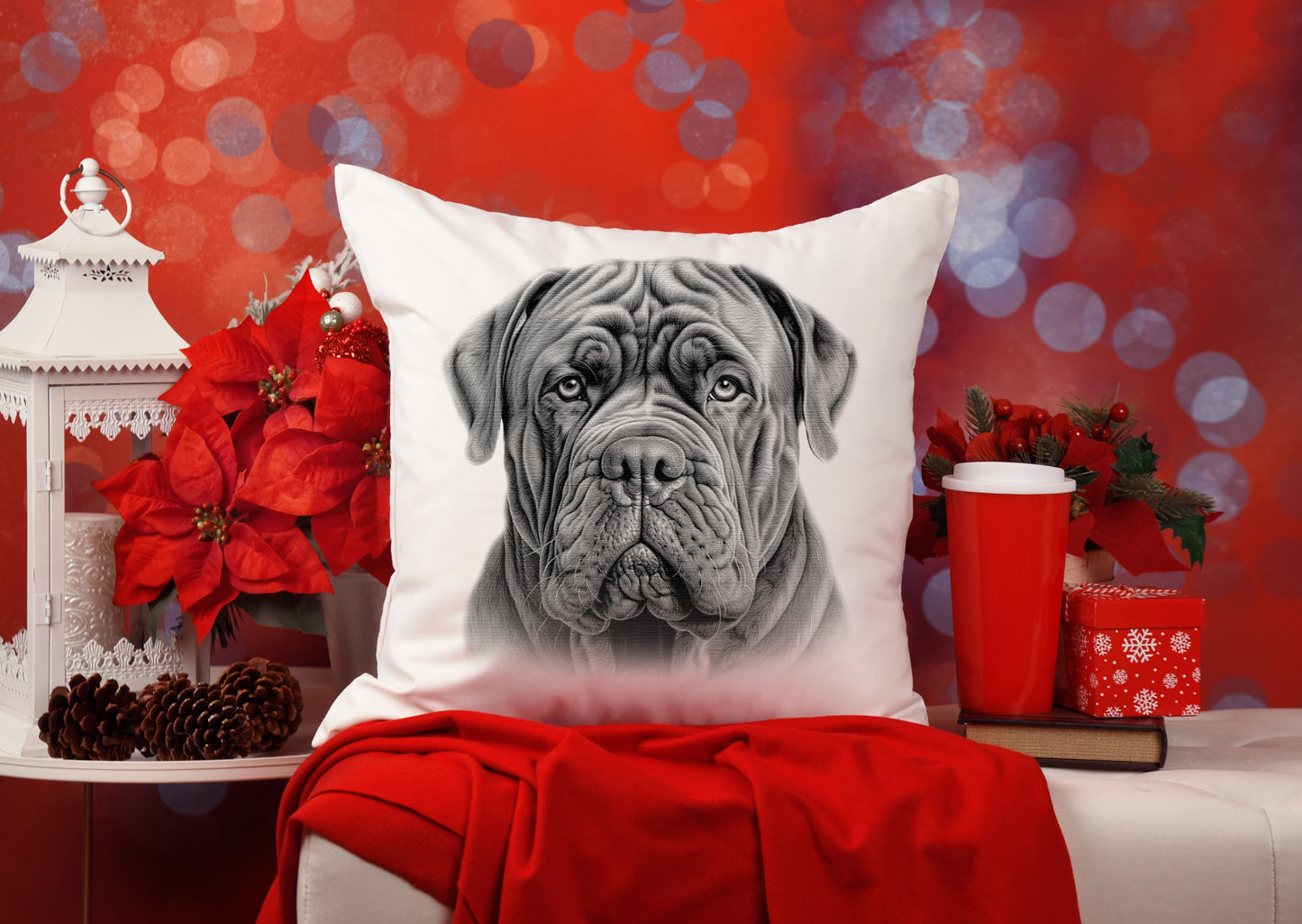 Neapolitan Mastiff Cushion