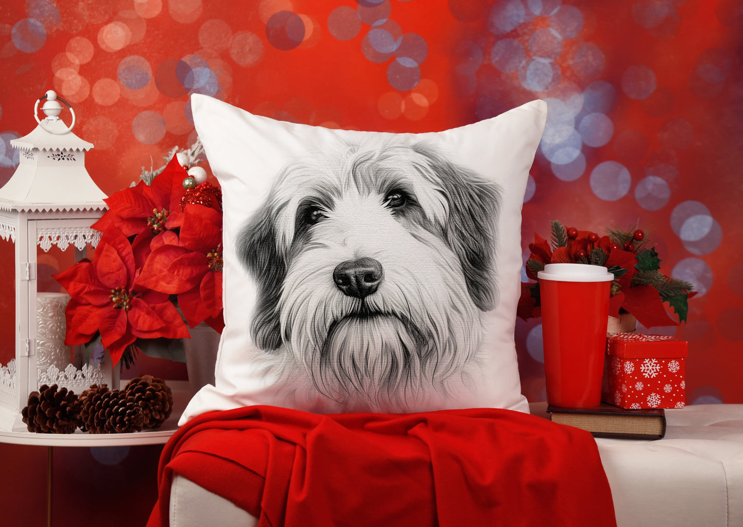 Old English Sheepdog Cushion