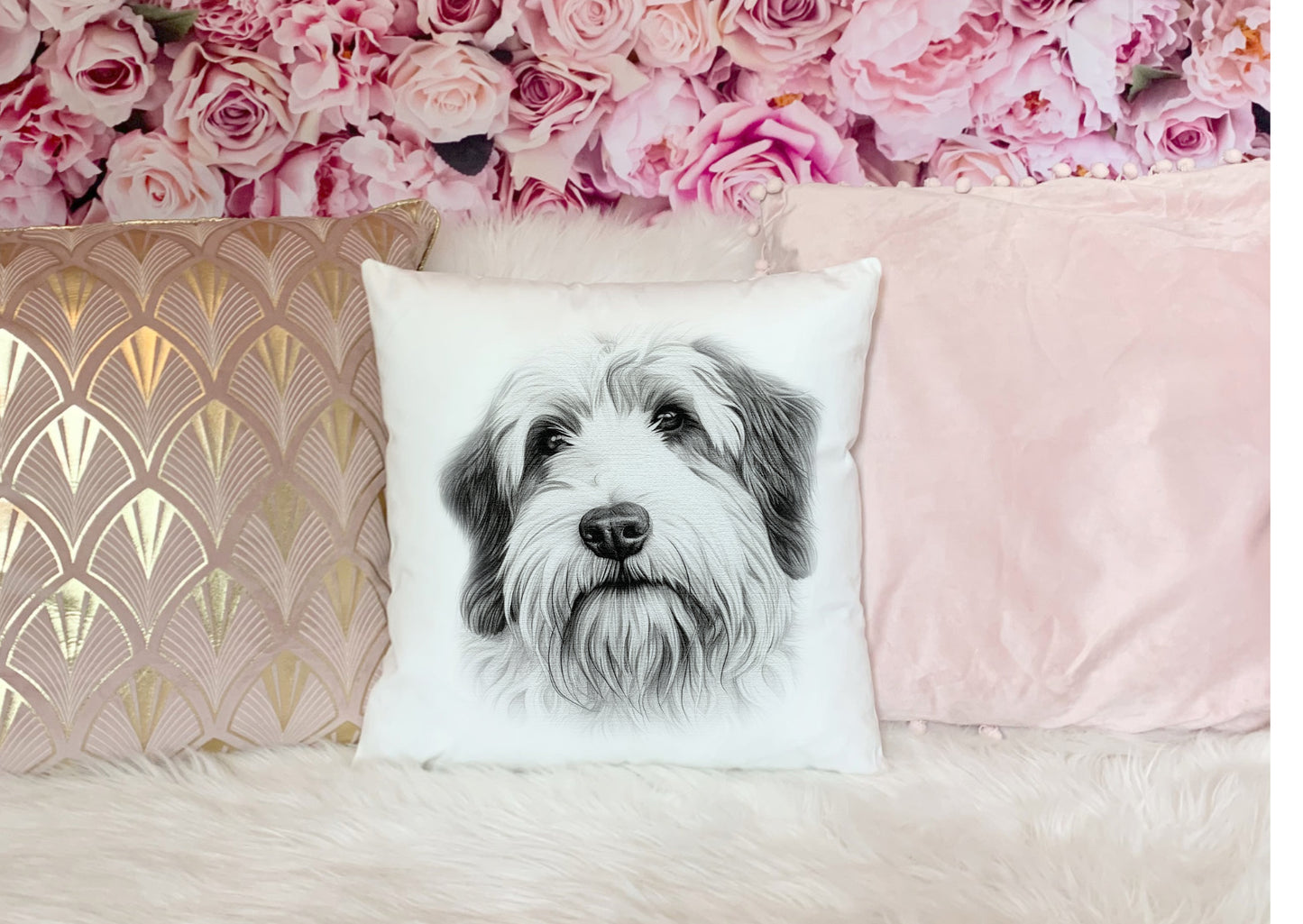 Old English Sheepdog Cushion