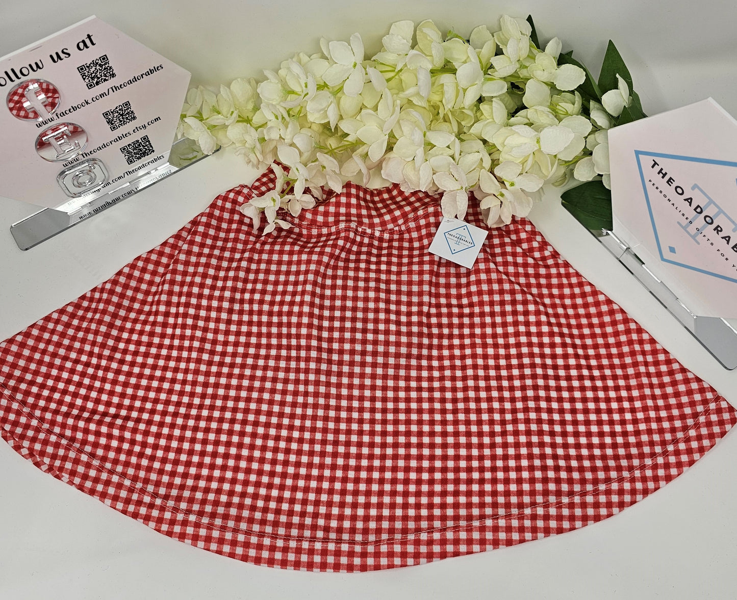 School Summer Uniform Skirt with Built in shorts