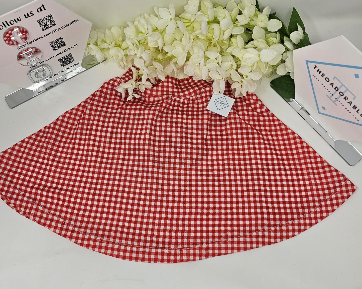 School Summer Uniform Skirt with Built in shorts