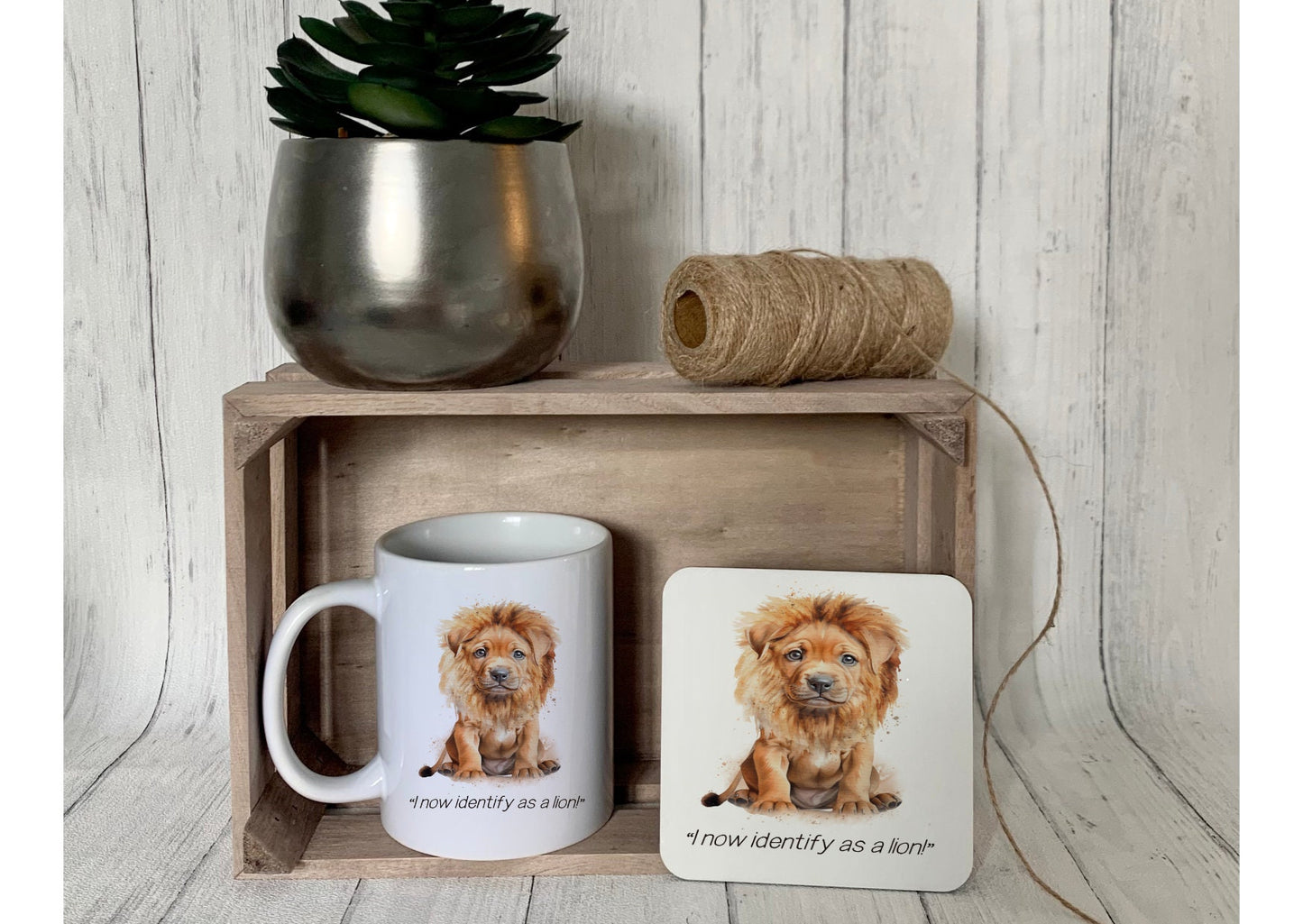 XL bully in disguise Mug, I now Identify as a Lion, XL Bully mug, dog lover gift idea, xl bully support, - Theoadorables