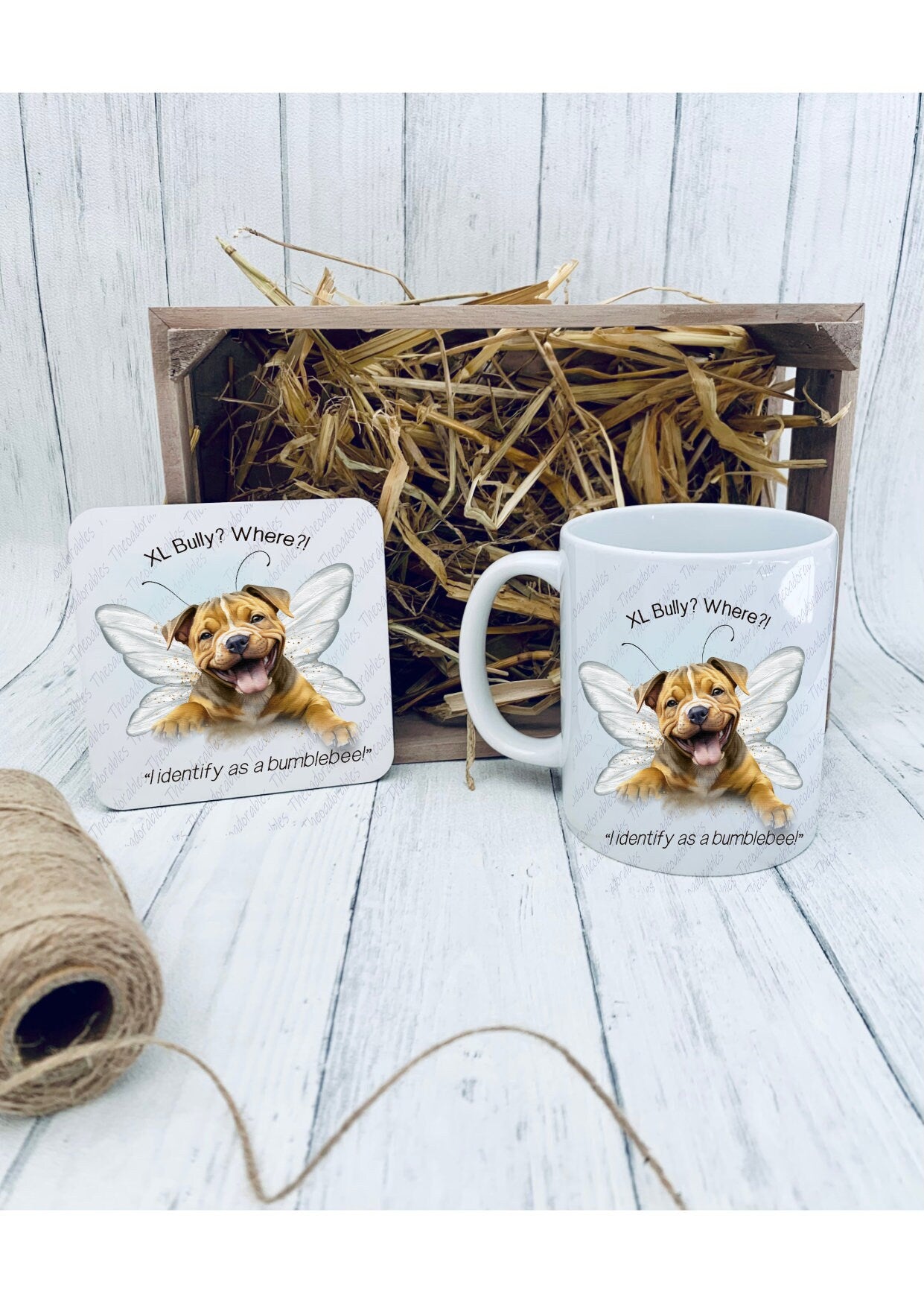 XL bully in disguise Mug, I now Identify as a Bumble Bee, XL Bully mug, dog lover gift idea, xl bully support, - Theoadorables
