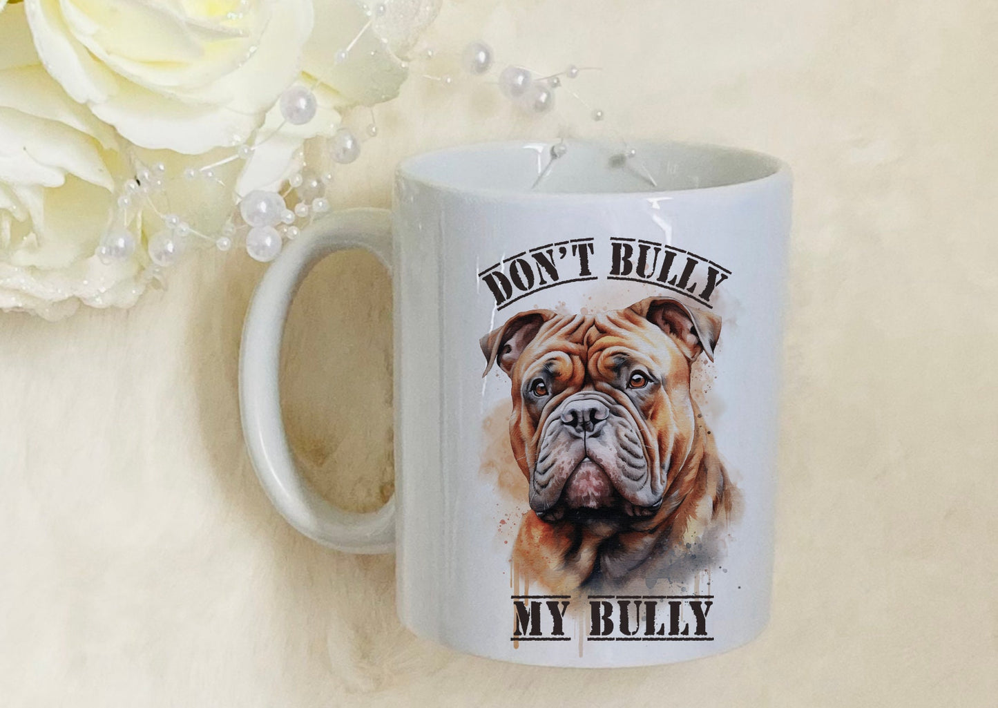 Don't bully my breed Mug, XL Bully mug, dog lover gift idea, xl bully support, Save Our Bully's Fundraising awareness - Theoadorables