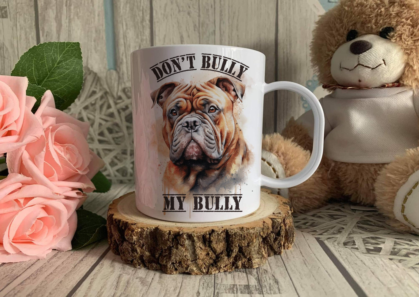 Don't bully my breed Mug, XL Bully mug, dog lover gift idea, xl bully support, Save Our Bully's Fundraising awareness - Theoadorables