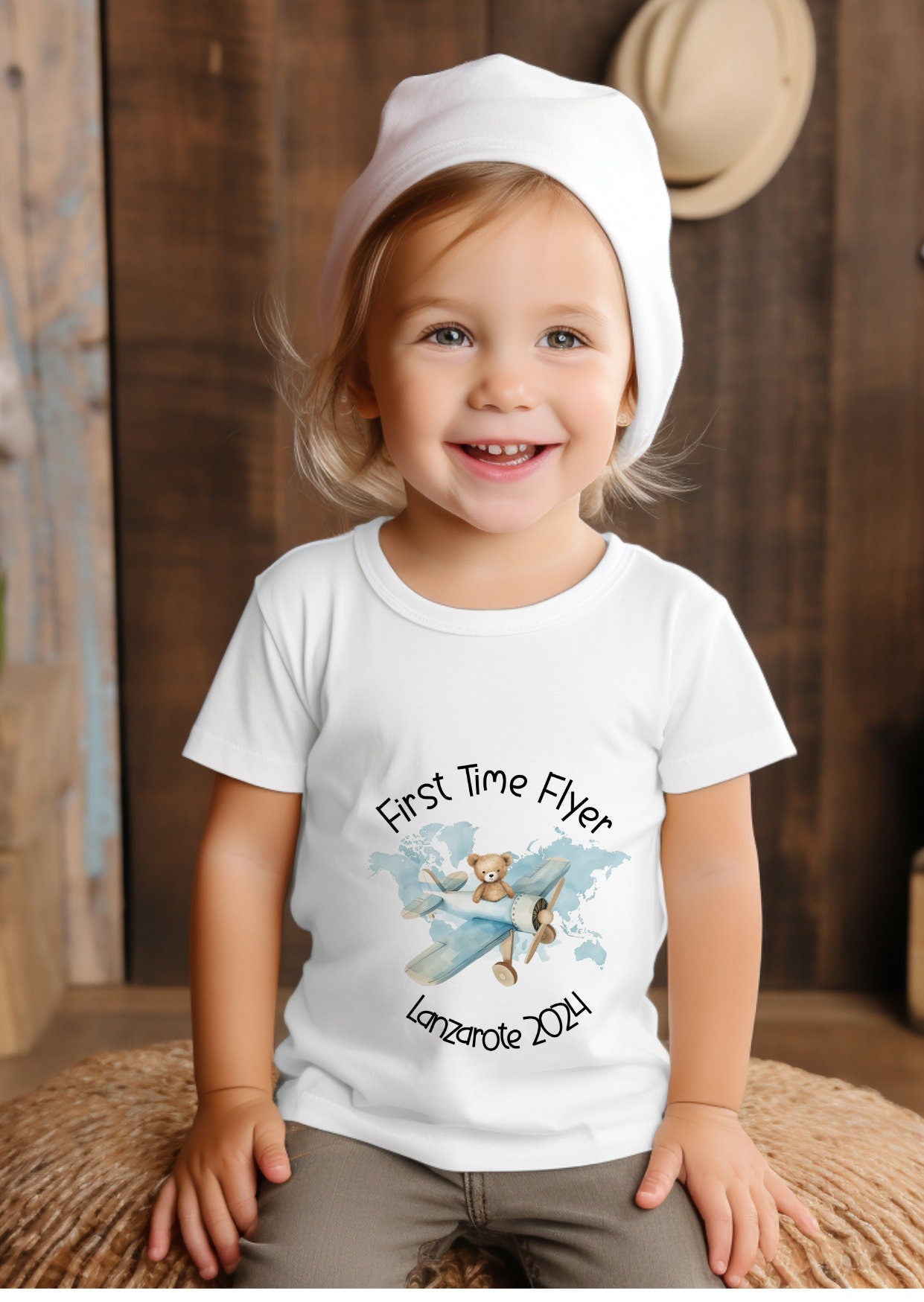 First time flyer T-shirt, Adventures of a Travelling Bear shirt, First Holiday, First Flight, Holiday keepsakes, Kids Airport Outfit. - Theoadorables