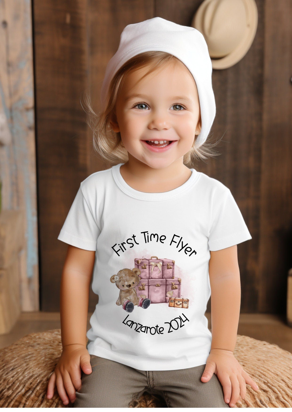 First time flyer T-shirt, Adventures of a Travelling Bear shirt, First Holiday, First Flight, Holiday keepsakes, Kids Airport Outfit. - Theoadorables