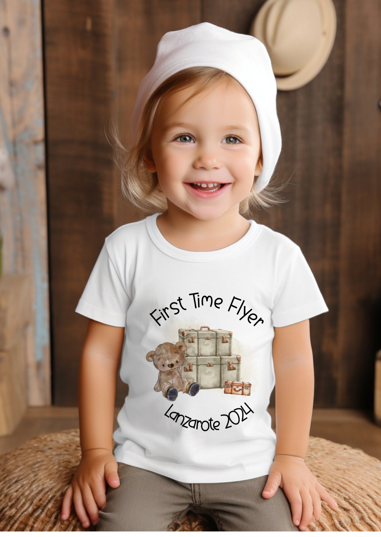 First time flyer T-shirt, Adventures of a Travelling Bear shirt, First Holiday, First Flight, Holiday keepsakes, Kids Airport Outfit. - Theoadorables