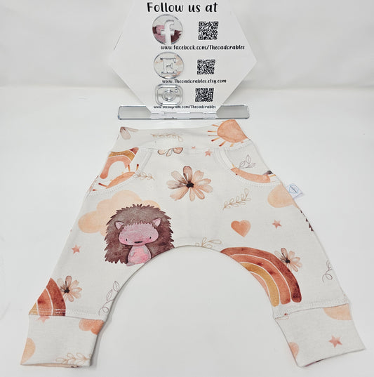 Exclusive BoHo Henri the hedgehog Harem pants - Theoadorables
