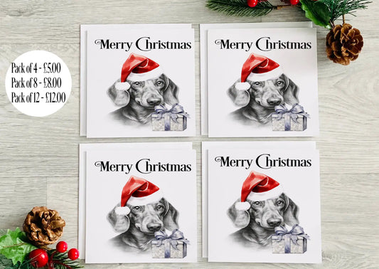 Dachshund Christmas Card