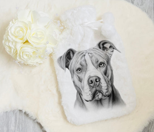 An american bulldog hot water bottle 