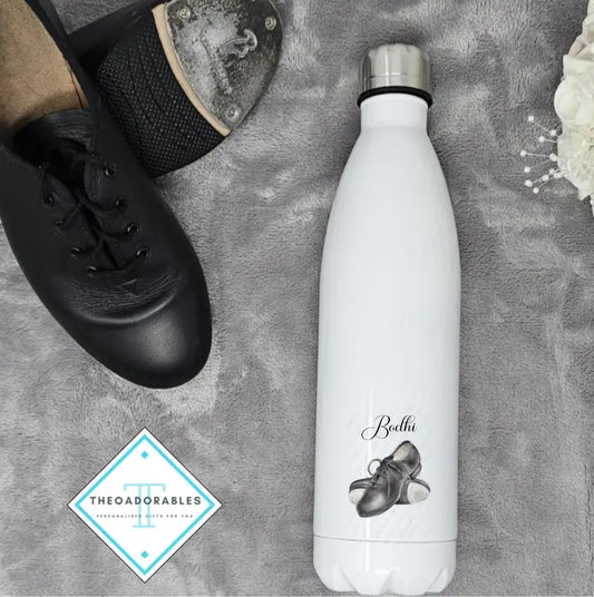 Custom Bottle with Tap Shoes And Name