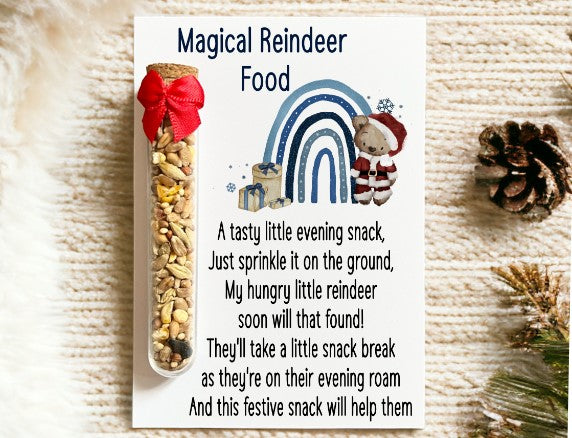 Magical Reindeer Food - Brown Bear and Blue Rainbow