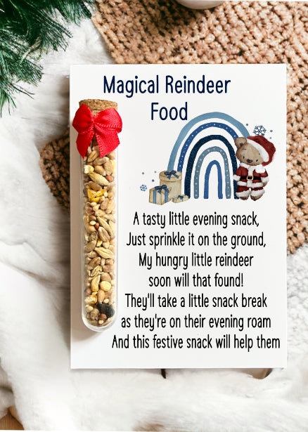 Magical Reindeer Food - Brown Bear and Blue Rainbow