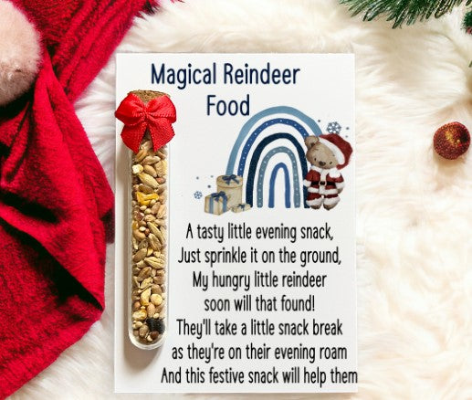 Magical Reindeer Food - Brown Bear and Blue Rainbow