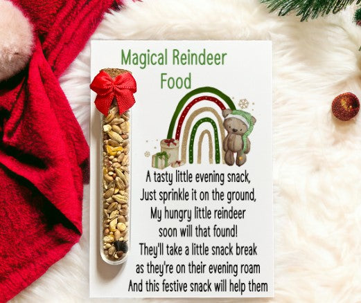Magical Reindeer Food - Brown Bear and Multi Coloured Rainbow