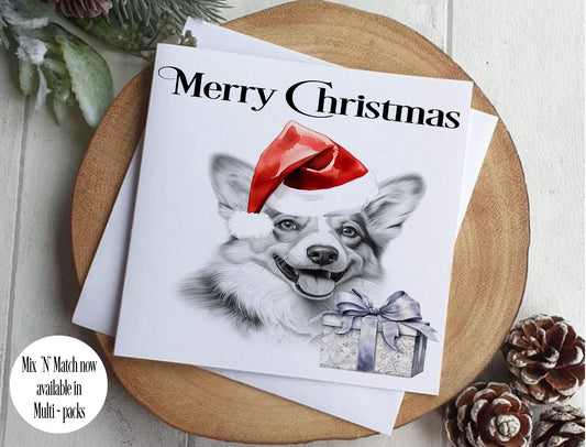 Corgi Christmas Card