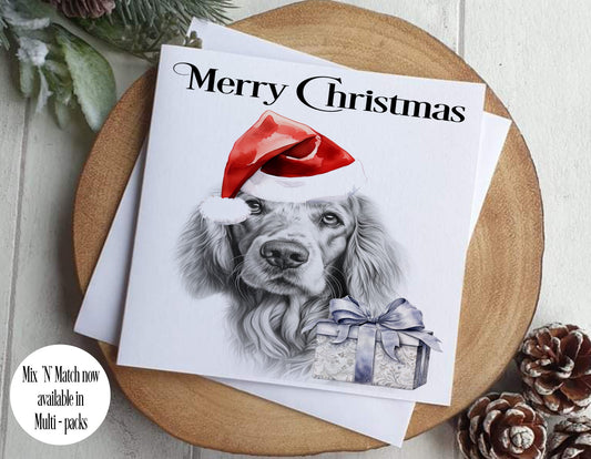 English Setter Christmas Card