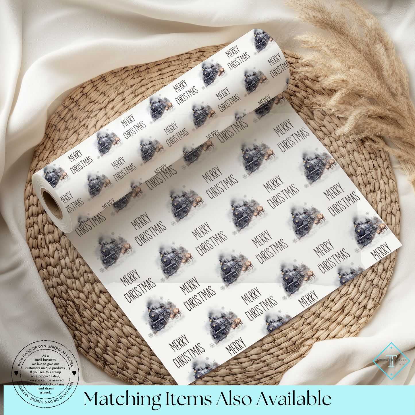 Express Train Christmas Wrapping Paper