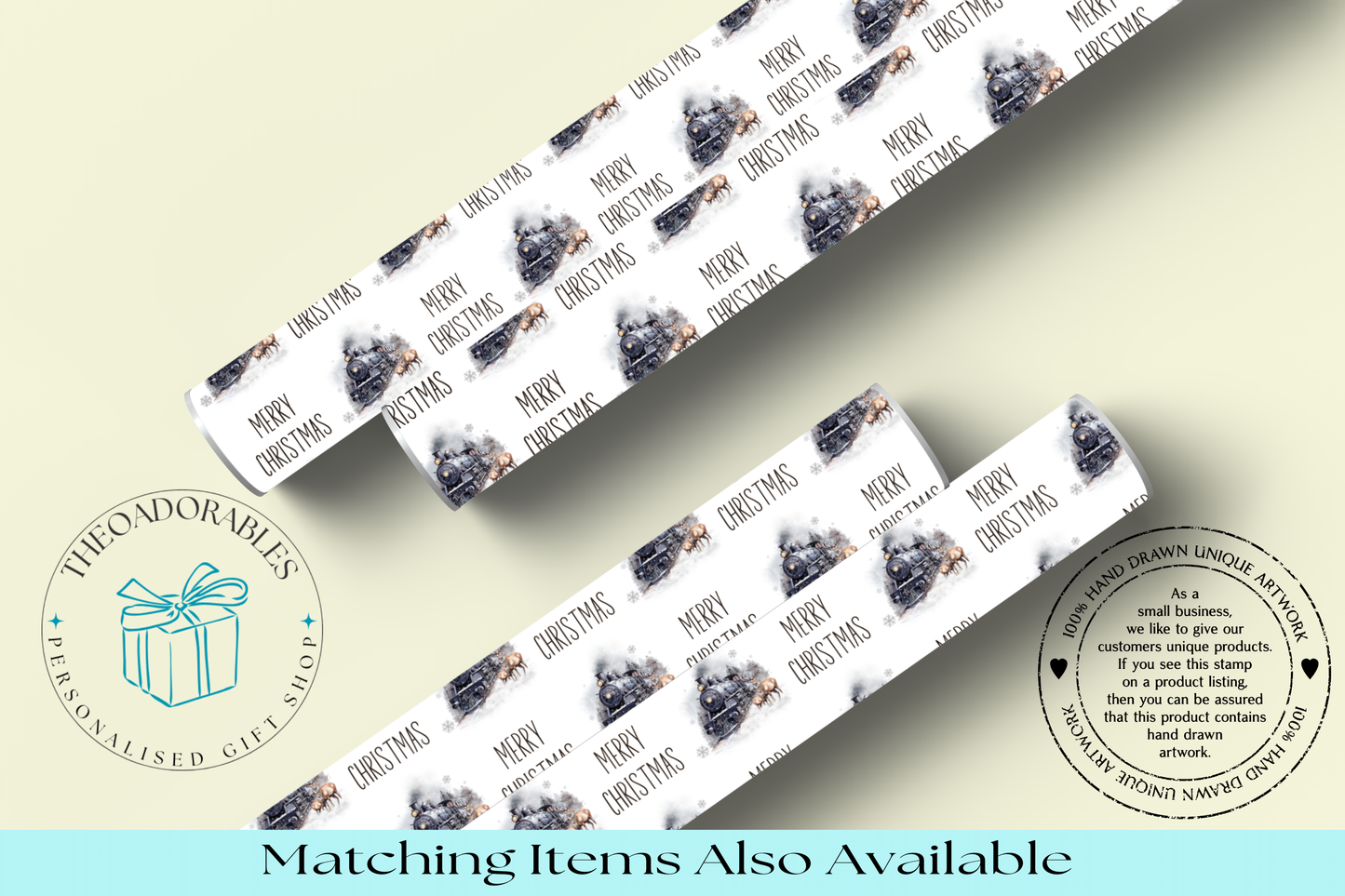 Express Train Christmas Wrapping Paper