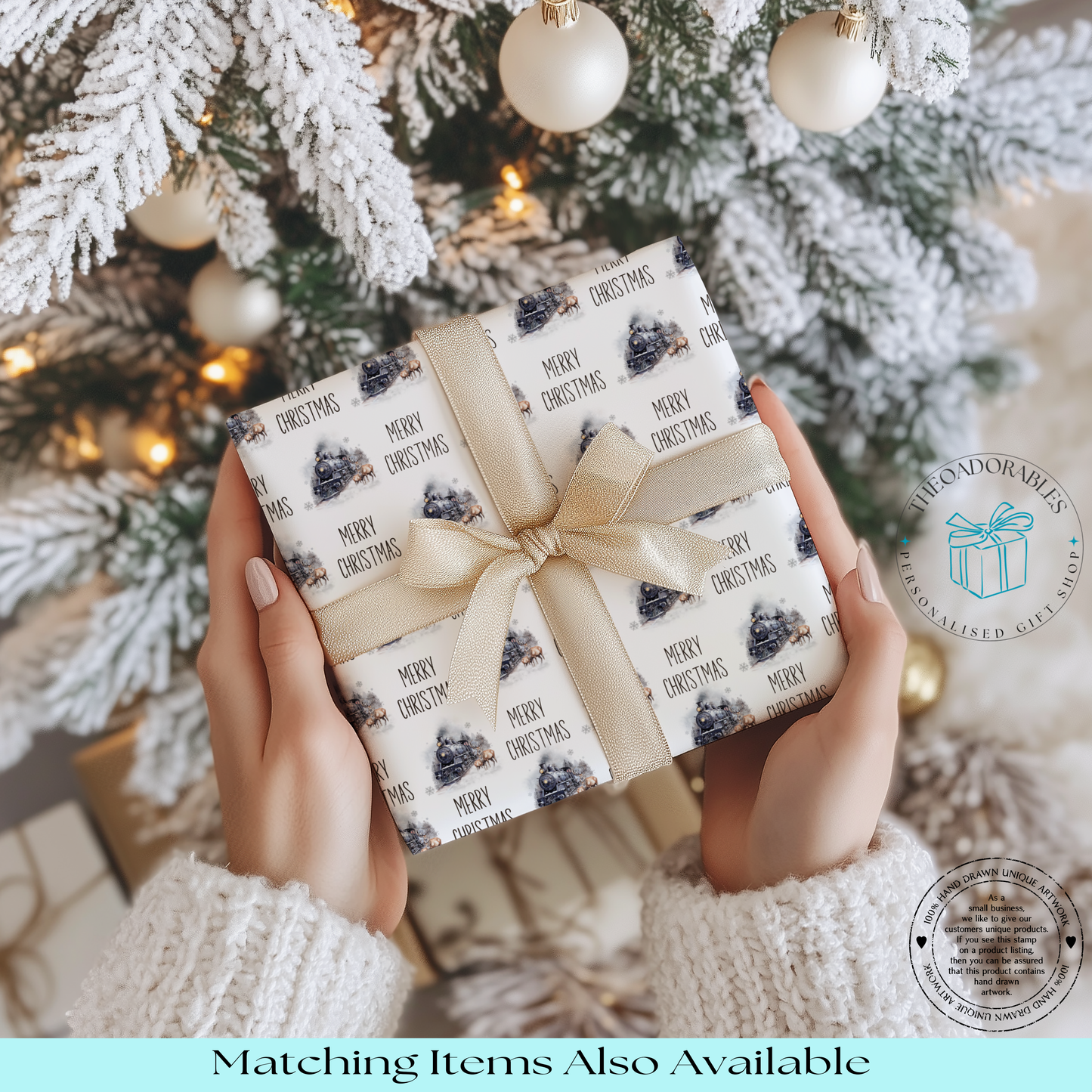 Express Train Christmas Wrapping Paper